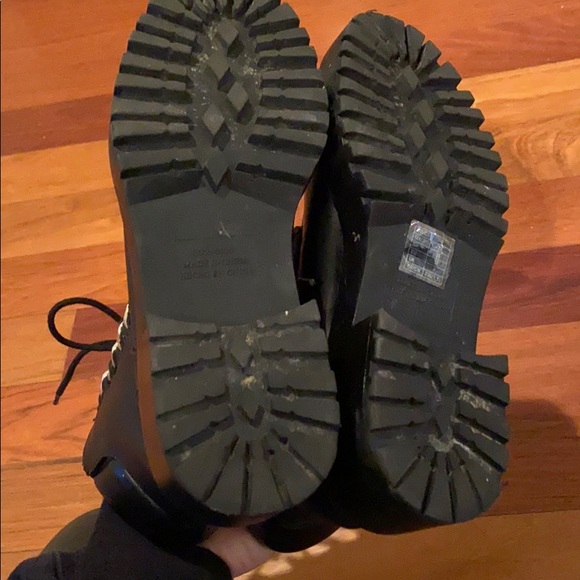 Forever 21 black gold studded combat boots - Picture 5 of 8